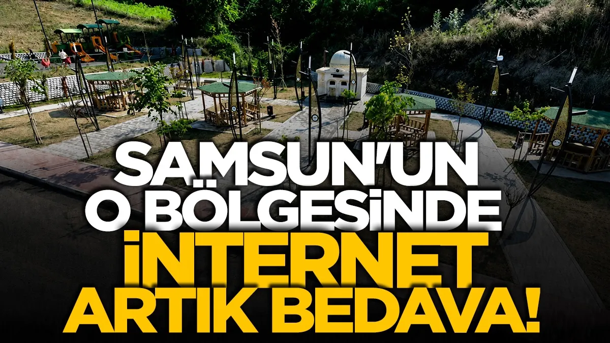 Canik'te güvenli parklarda ücretsiz internet