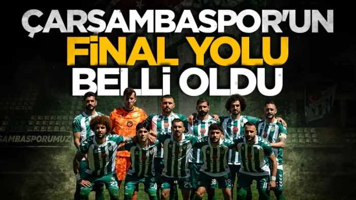 Çarşambaspor'un final yolu: Play-off fikstürü netleşti