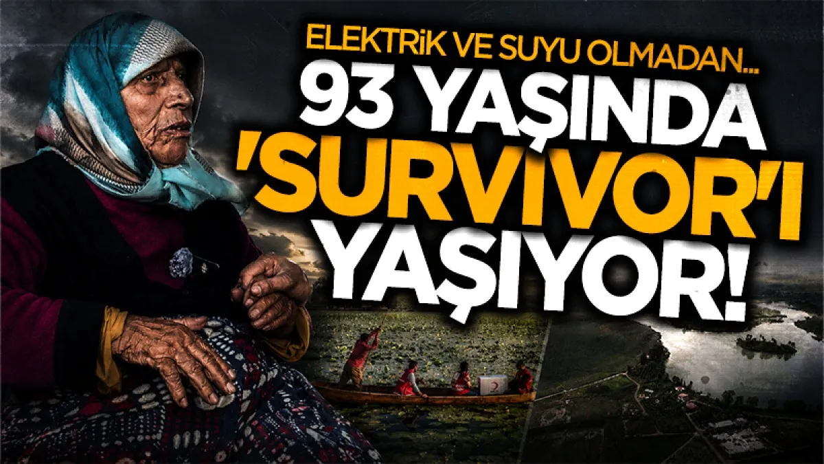 Çölün ortasında yaşayan 93 yaşındaki kadına Kızılay kayıkla ulaştı