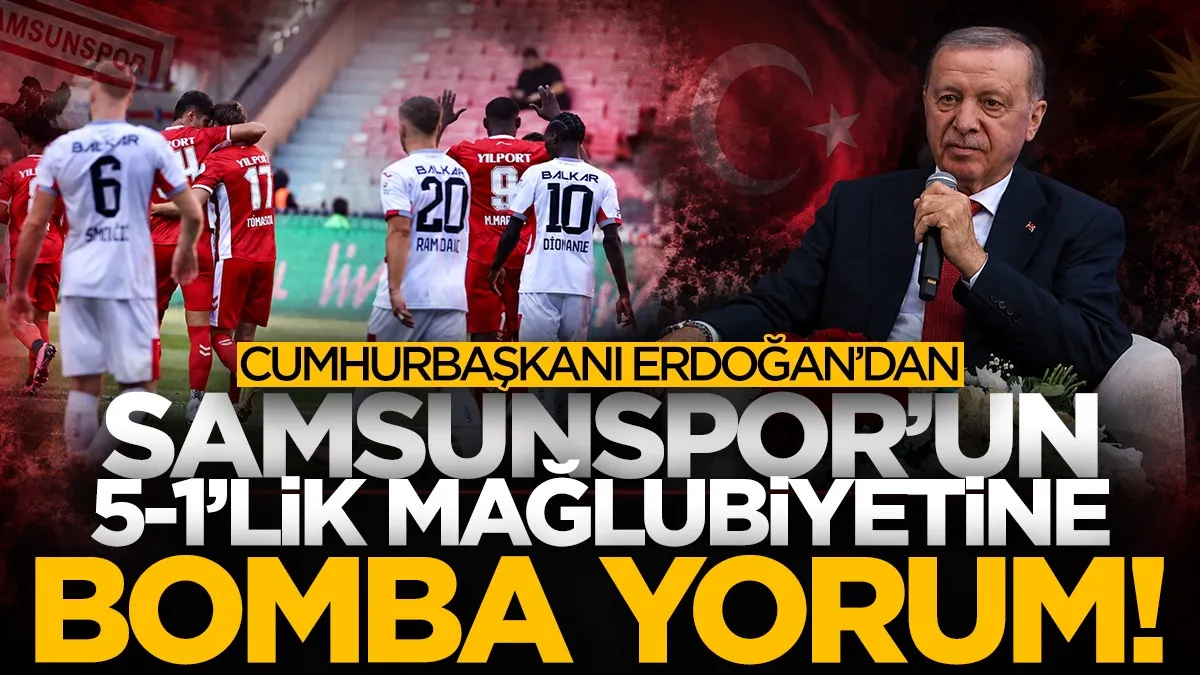 Cumhurbaşkanı Erdoğan’dan Samsunspor esprisi: “Çorum FK ayıp etti”
