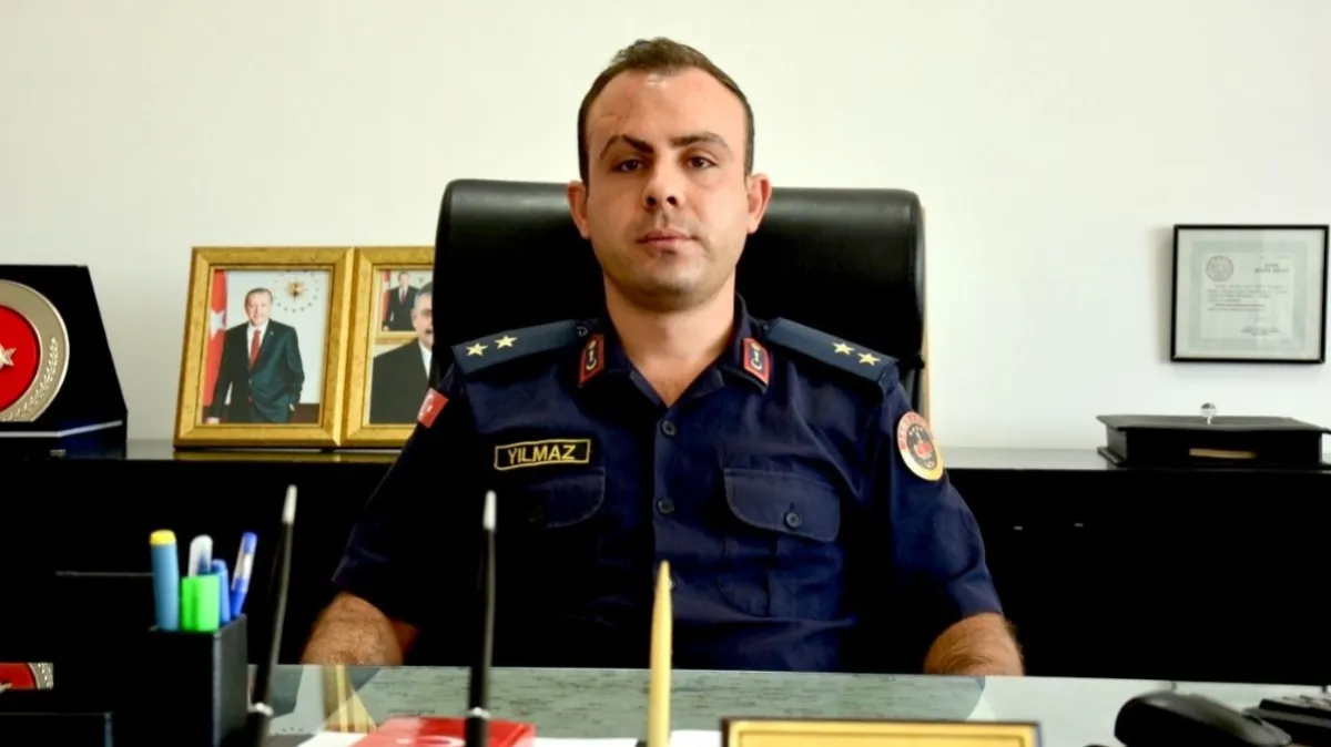 Kavak İlçe Jandarma Komutanı Burak Yılmaz göreve başladı