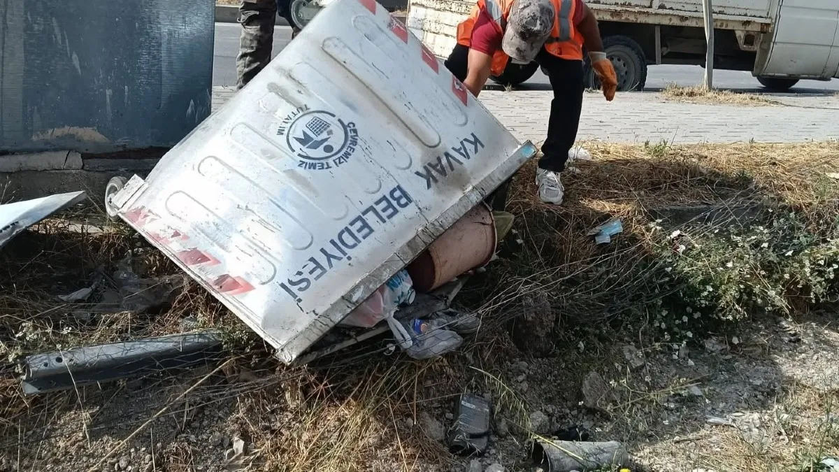 Kavak'ta konteynerler yenileniyor