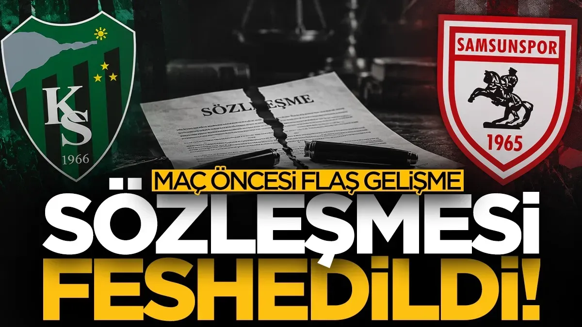Kocaelispor-Samsunspor maçı öncesi flaş gelişme! Sözleşmesi feshedildi