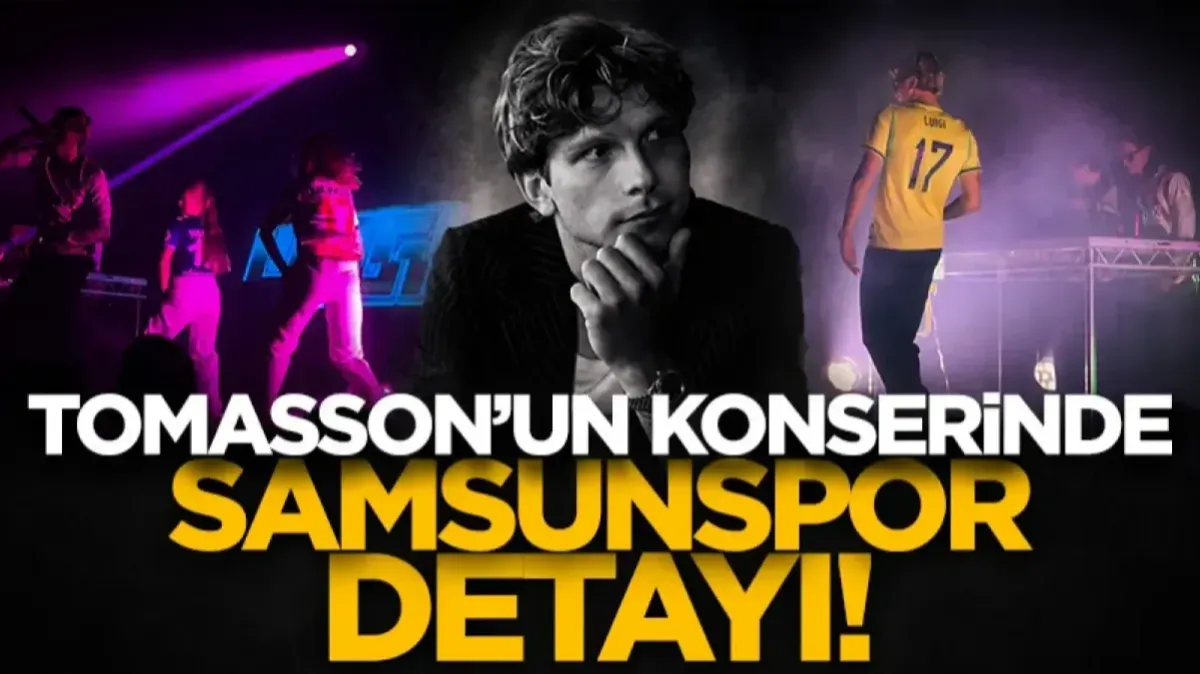 Logi Tomasson konserinde Samsunspor’u unutmadı
