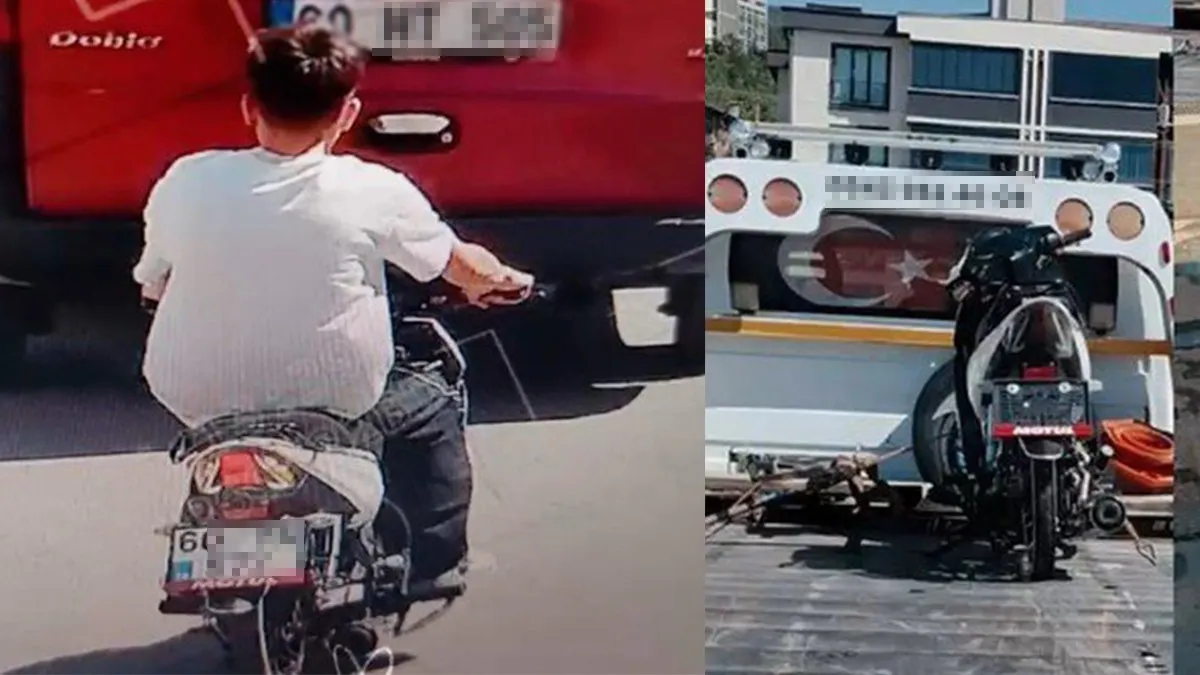 Motosiklete başka aracın plakasını taktı: Cezası ağır oldu