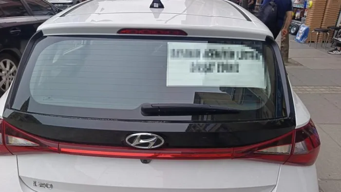 Ordu'da Trafikteki o yazı dikkat çekti