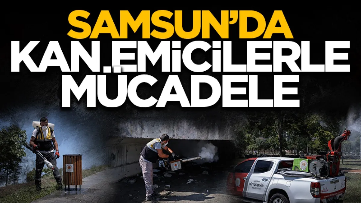 Samsun Büyükşehir Belediyesi’nden sivrisinek mücadelesi