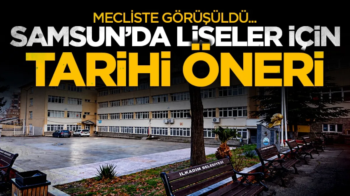 Samsun Büyükşehir Meclisinde lise yerine 'yeşil alan' önerisi