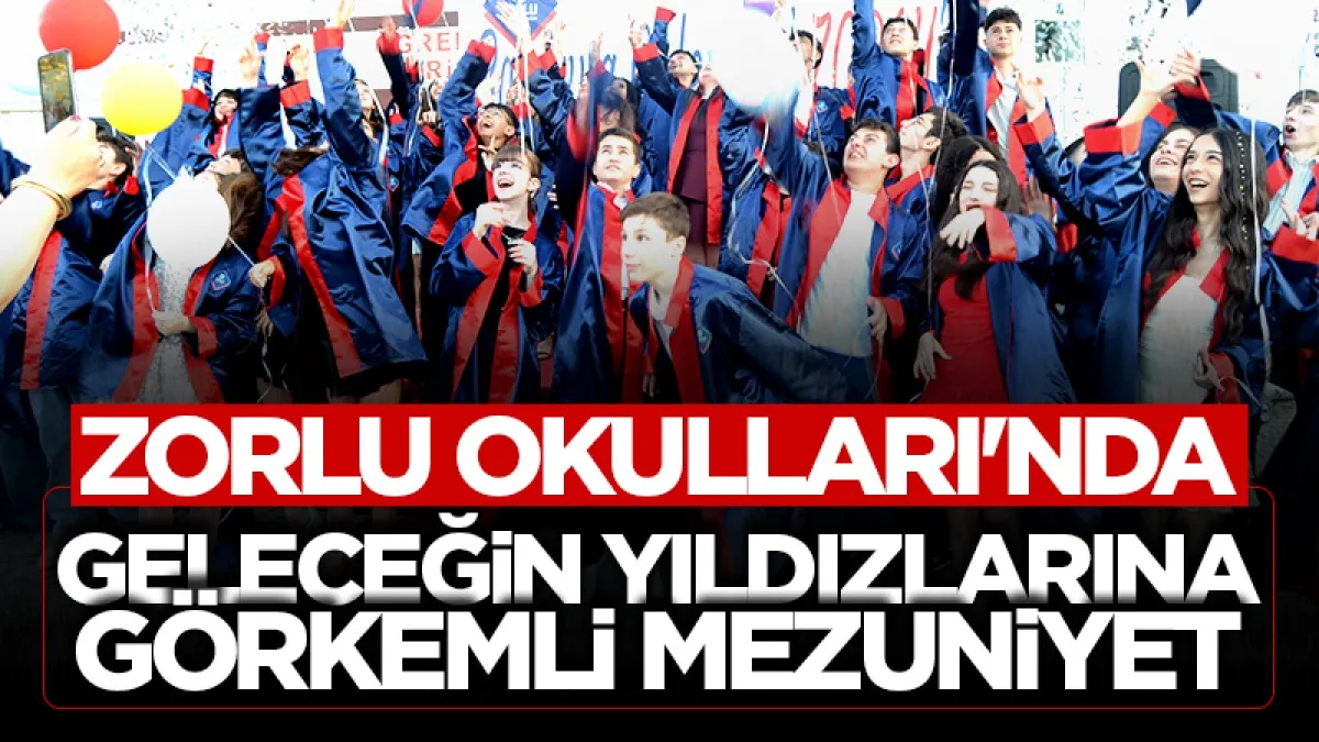 Samsun Zorlu Okulları'nda geleceğin yıldızlarına görkemli mezuniyet