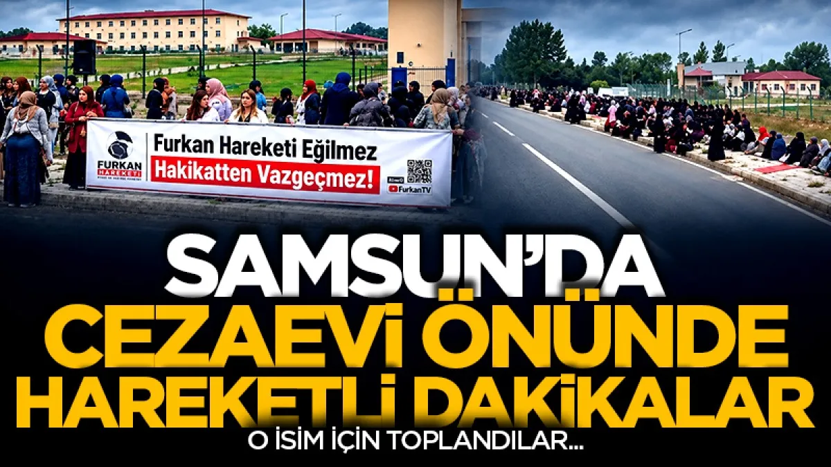 Samsun’da açık görüş günü cezaevi önünde eylem