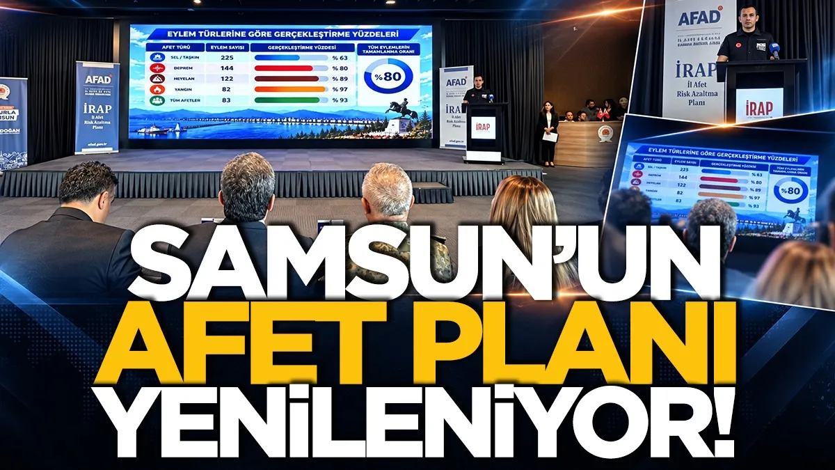 Samsun’da afet planı masaya yatırıldı