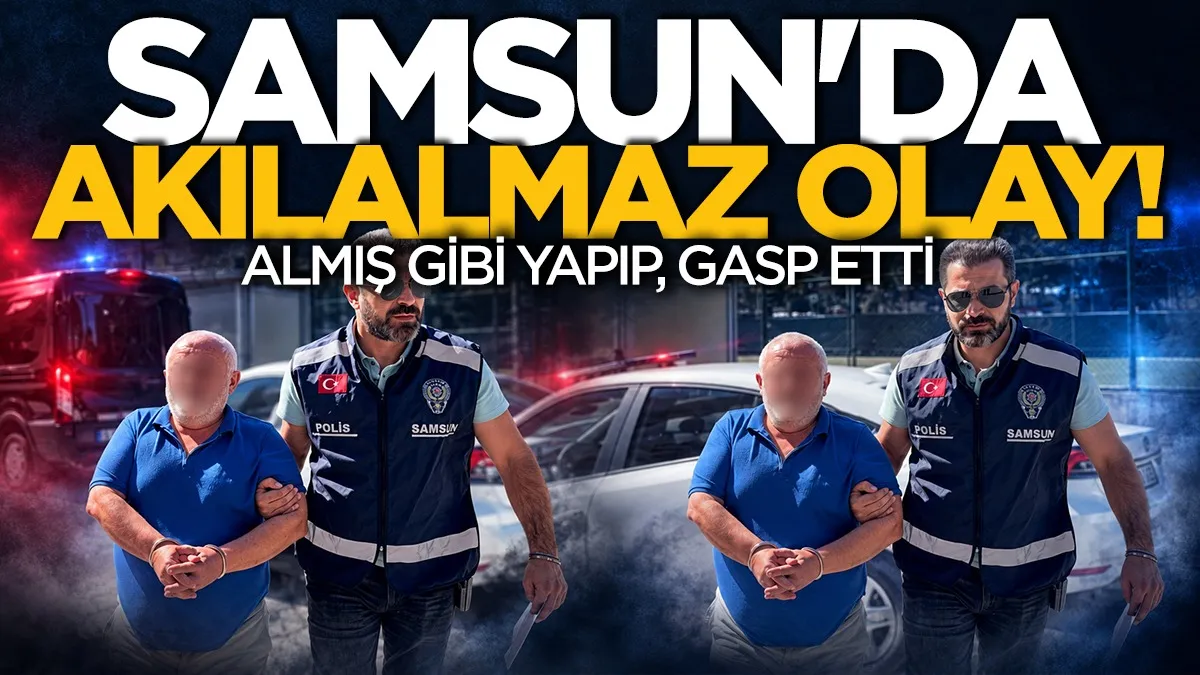 Samsun’da akılalmaz olay: Markette bıçaklı gasp