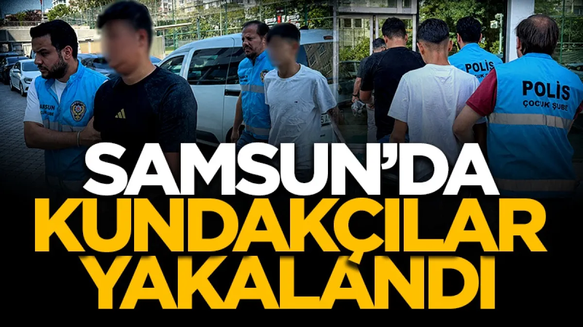 Samsun'da büfeyi kundaklayan çocuklar yakalandı