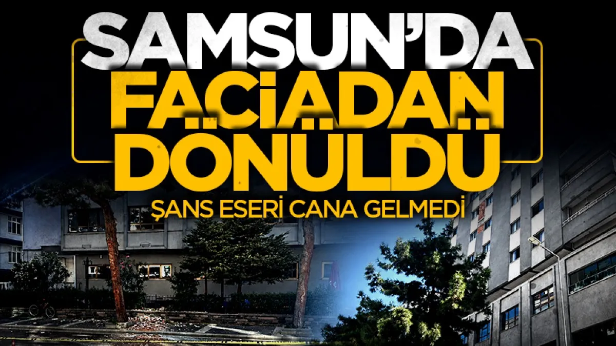 Samsun'da faciadan dönüldü! Şans eseri cana gelmedi