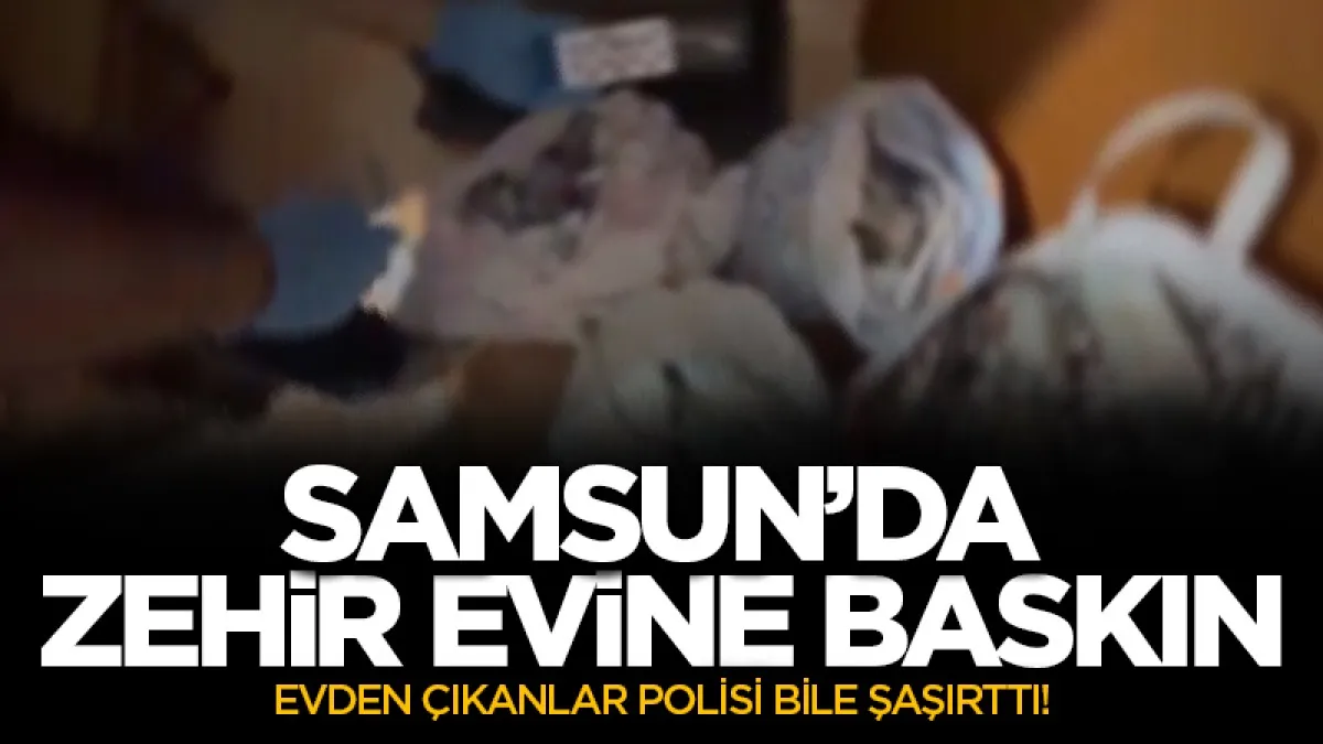 Samsun'da ikamette 13 bin 48 sentetik ecza hap ele geçirildi
