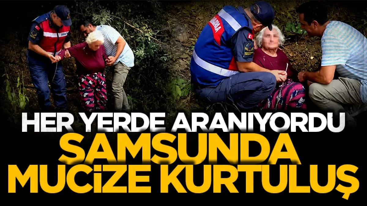 Samsun'da kaybolan alzaymır hastasından sevindirici haber