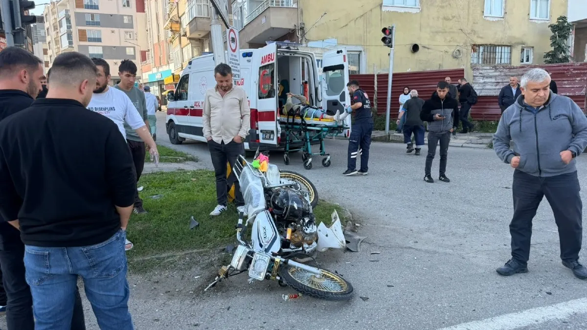 Samsun'da kırmızı ışık kazası: 1 yaralı