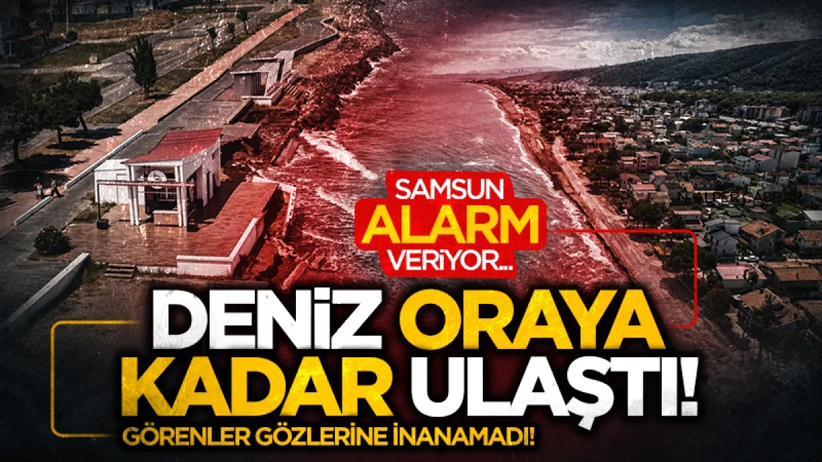 Samsun’da kıyı erozyonu yola kadar ulaştı: Yapılar tehdit altında