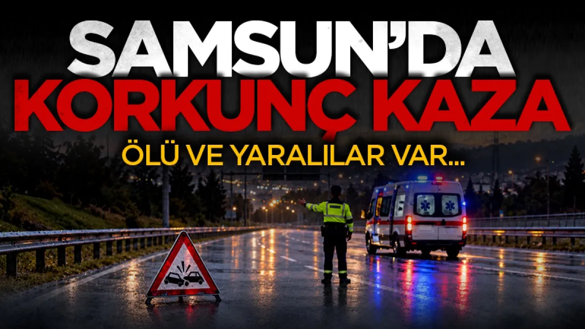 Samsun'da otomobil şarampole devrildi: 1 ölü, 3 yaralı