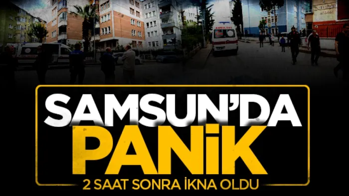 Samsun'da panik: Genç kadın 2 saat sonra ikna oldu