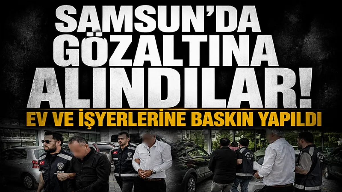 Samsun'da tefecilere darbe: Gözaltına alınan 2 zanlı adliyeye sevk edildi