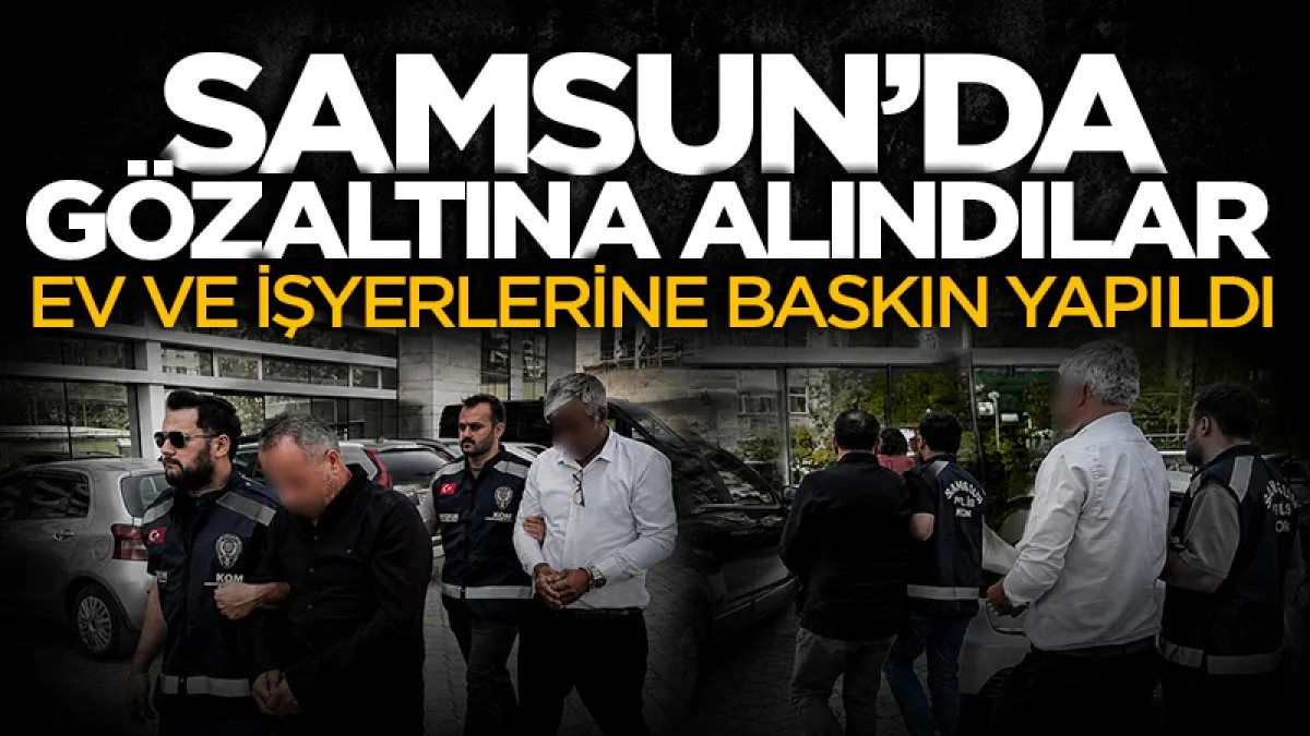 Samsun'da tefecilere darbe: Gözaltına alınan 2 zanlı adliyeye sevk edildi