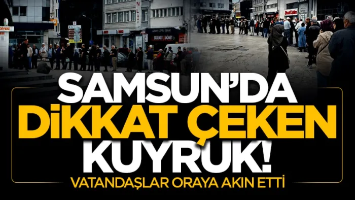 Samsun'da vergi ödeme kuyruğu