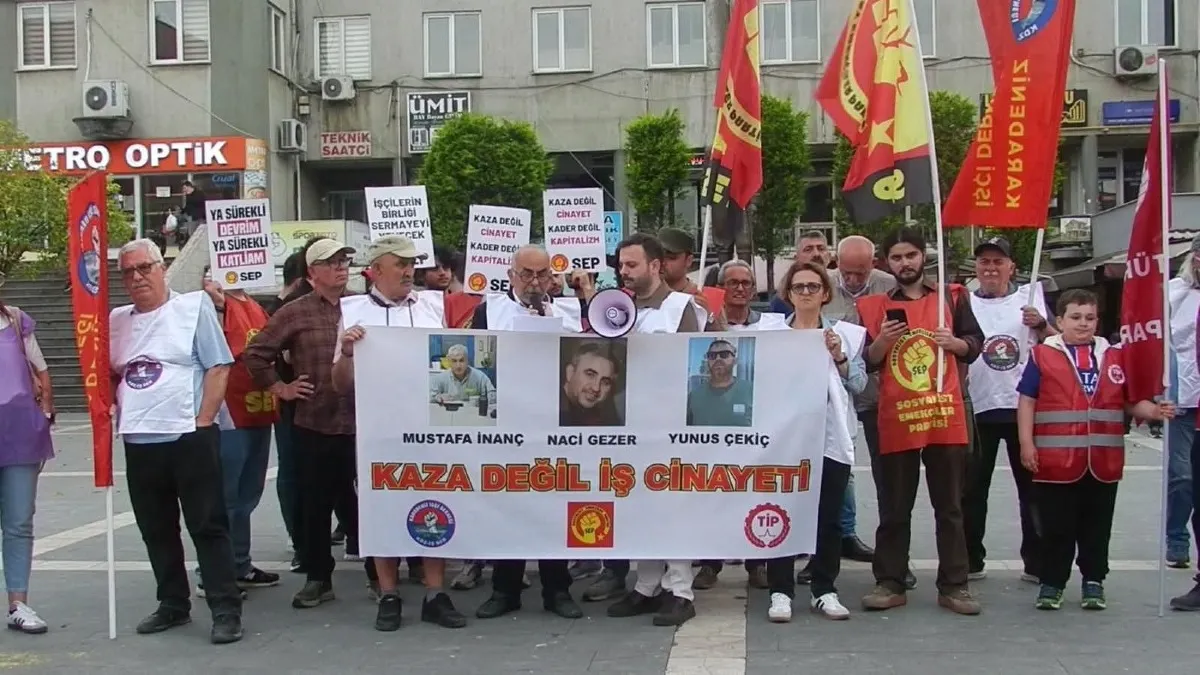 Samsun'da Yeşilyurt Demir Çelik'e protesto