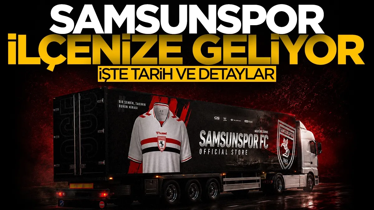 Samsunspor FC Store ilçelere geliyor: Program belli oldu