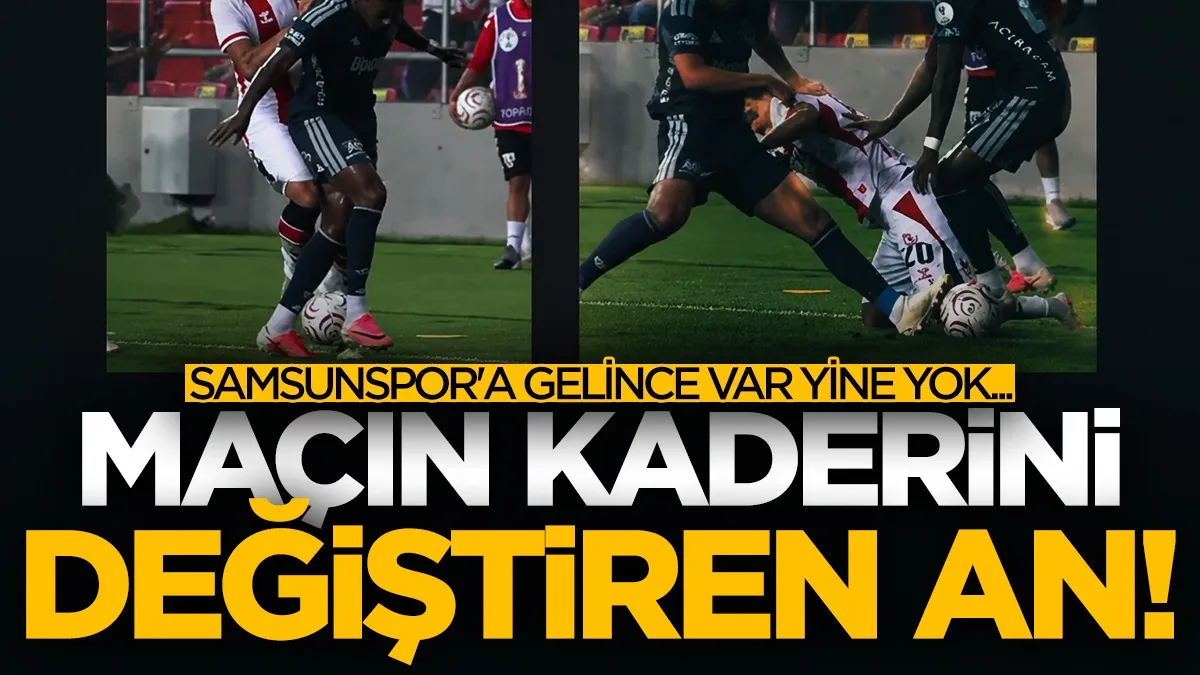Samsunspor-Fenerbahçe maçının kaderini değiştiren an! Kırmızı kart itirazına VAR sessiz kaldı...