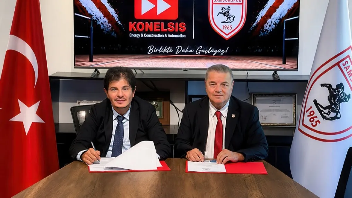Samsunspor Kadın Voleybol Takımı Konelsis Enerji ile sponsorluk anlaşması yaptı