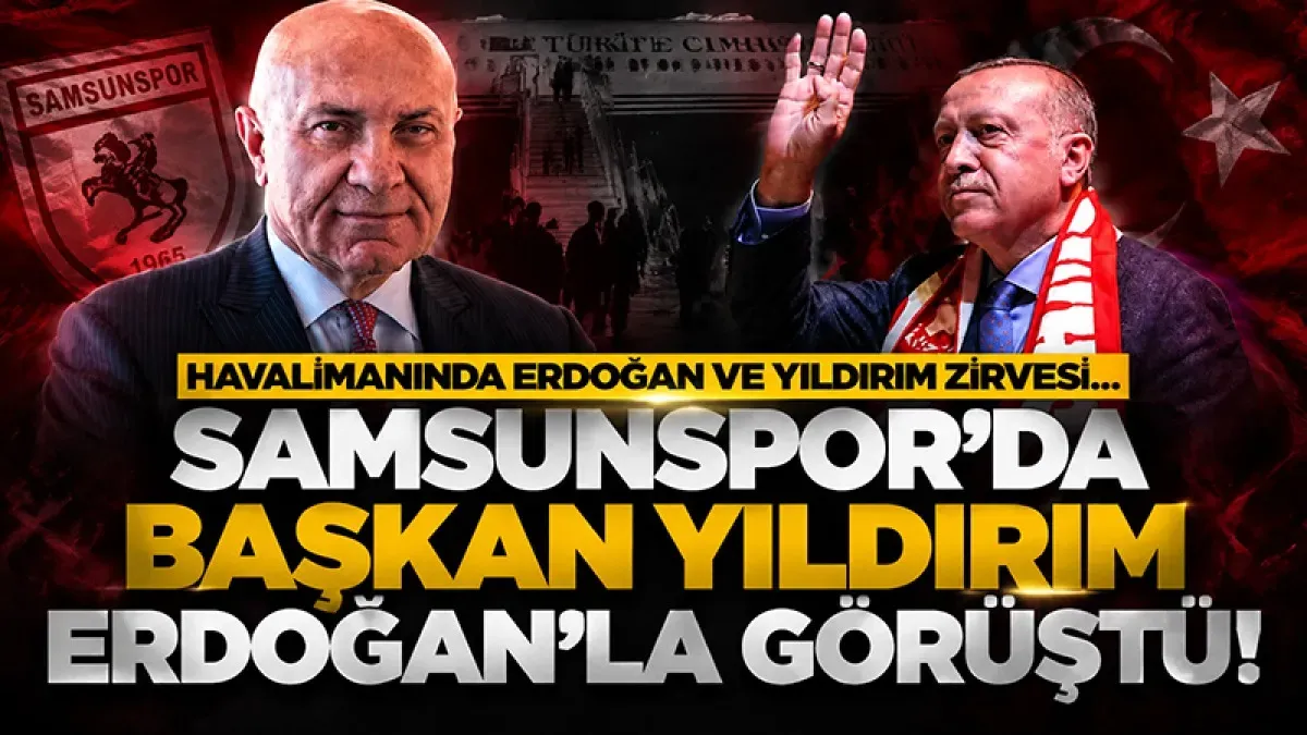 Samsunspor Kulübü Başkanı Yüksel Yıldırım, Cumhurbaşkanı Recep Tayyip Erdoğan'la görüştü