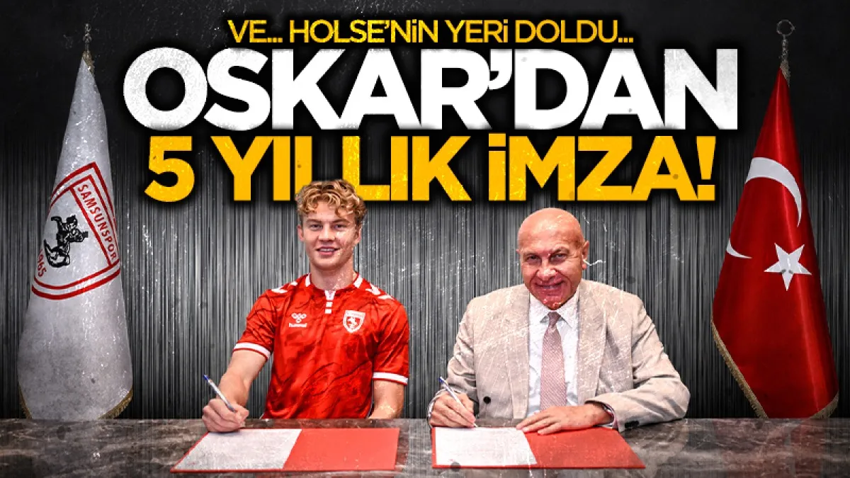 Samsunspor Oskar Øhlenschlæger ile 5 yıllık sözleşme imzaladı
