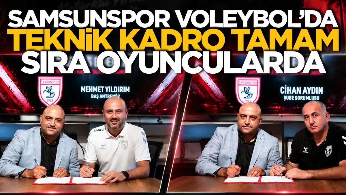 Samsunspor Voleybol’da Teknik Kadro Tamam, Gözler Transferlerde