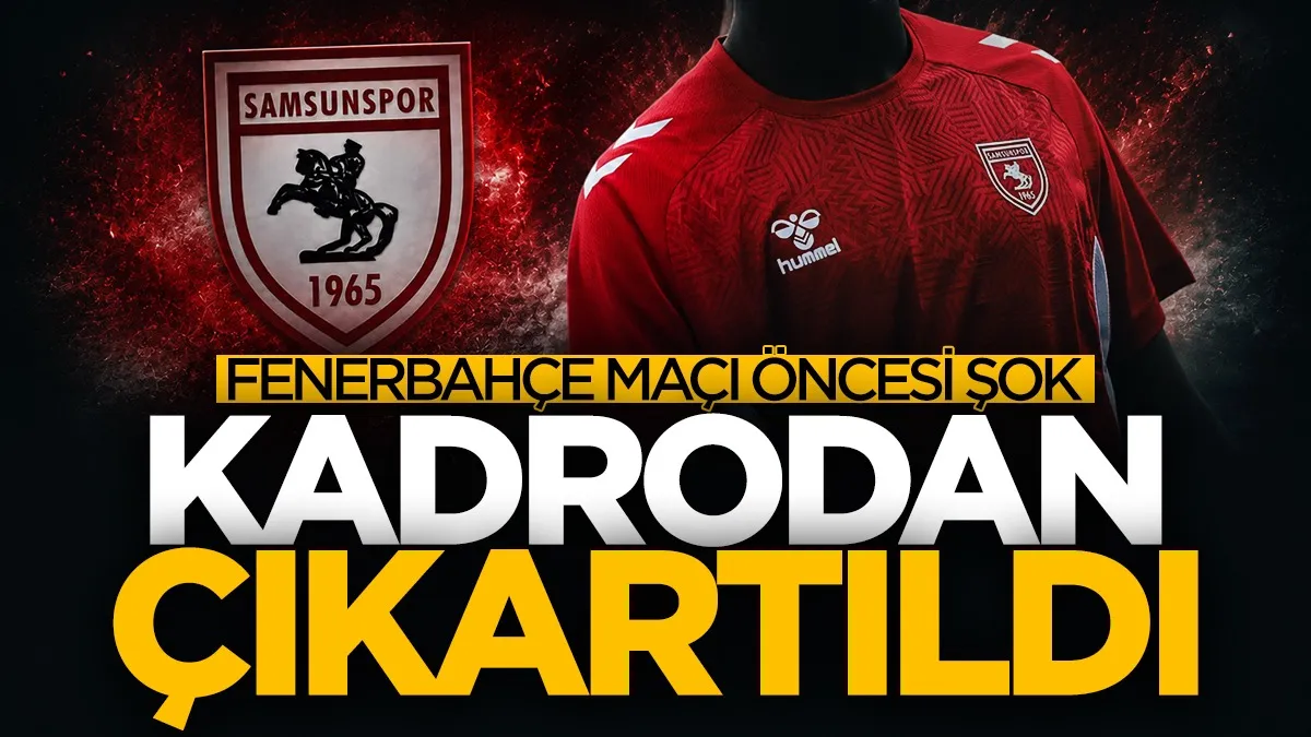 Samsunspor’da büyük şok! Fenerbahçe maçı öncesi Diabate kadrodan çıkarıldı