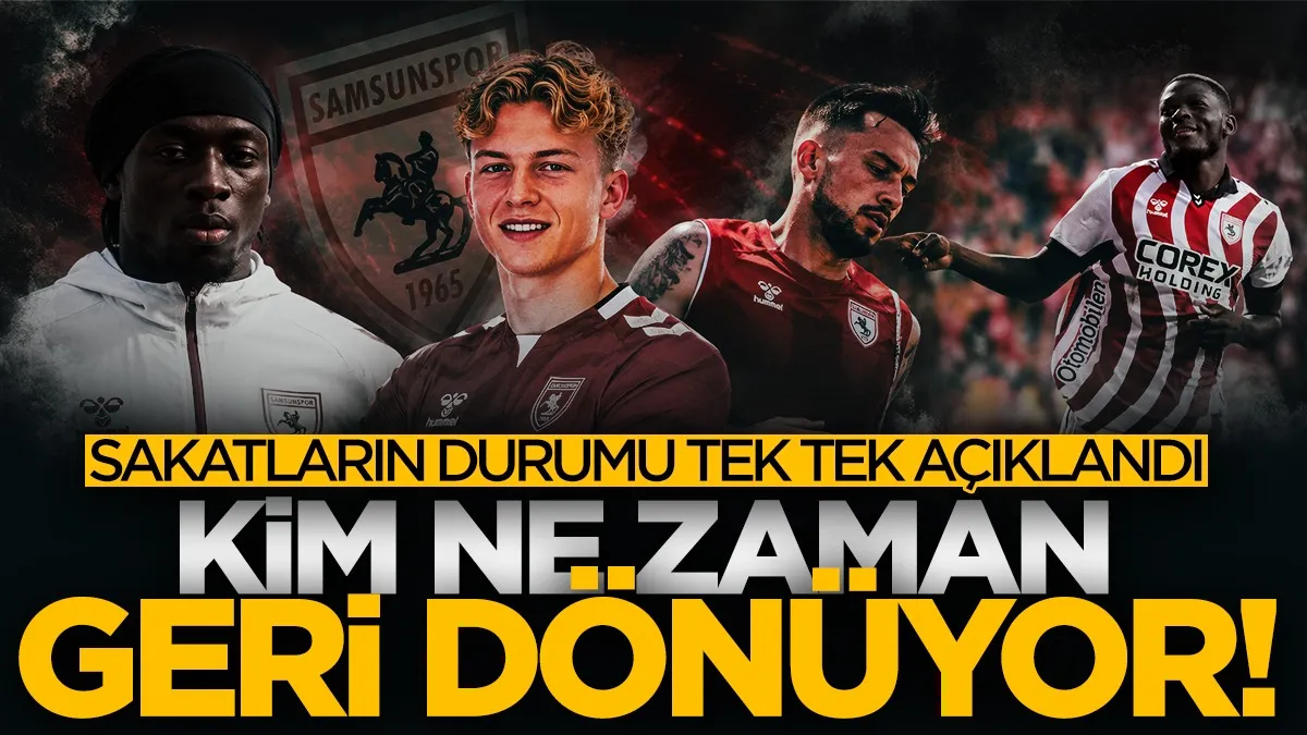 Samsunspor’da sakat oyunculardan kim ne zaman dönecek? Fink tek tek açıkladı