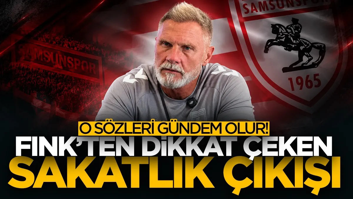 Samsunspor’da sakatlık sorusuna Fink’ten dikkat çeken cevap