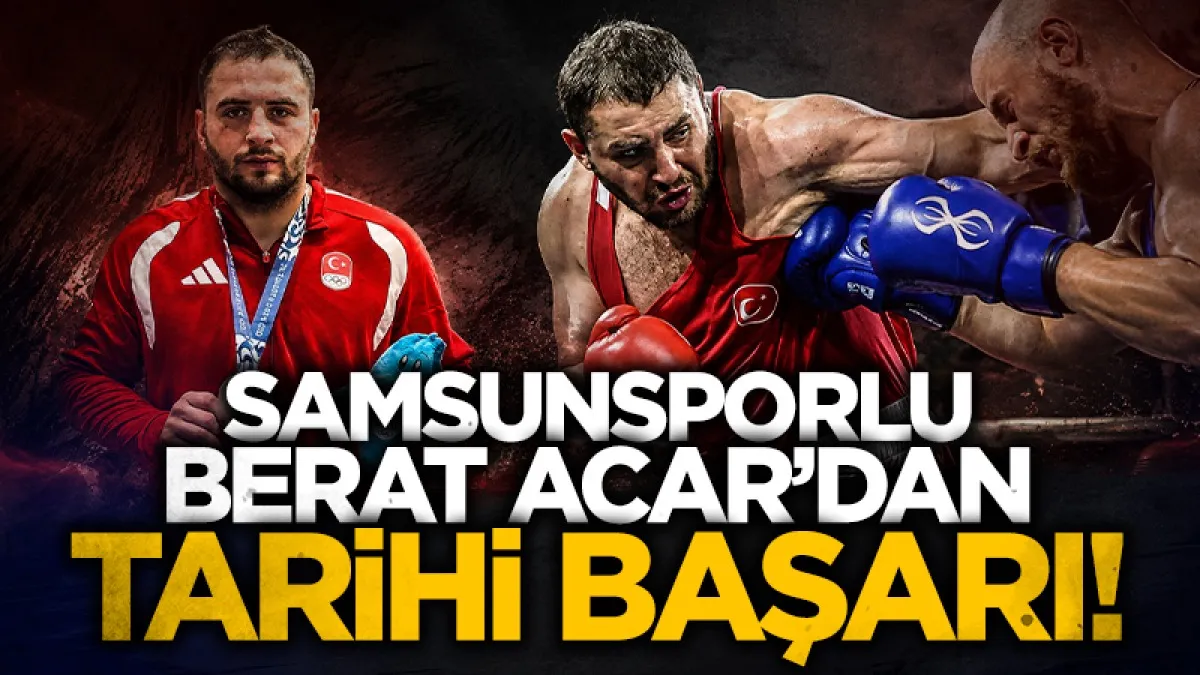 Samsunsporlu Berat Acar Akdeniz ikincisi oldu