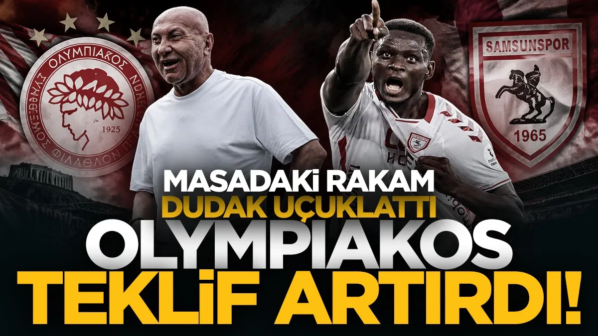 Samsunspor'un golcüsü Marius için Olympiakos’tan tarihi teklif!