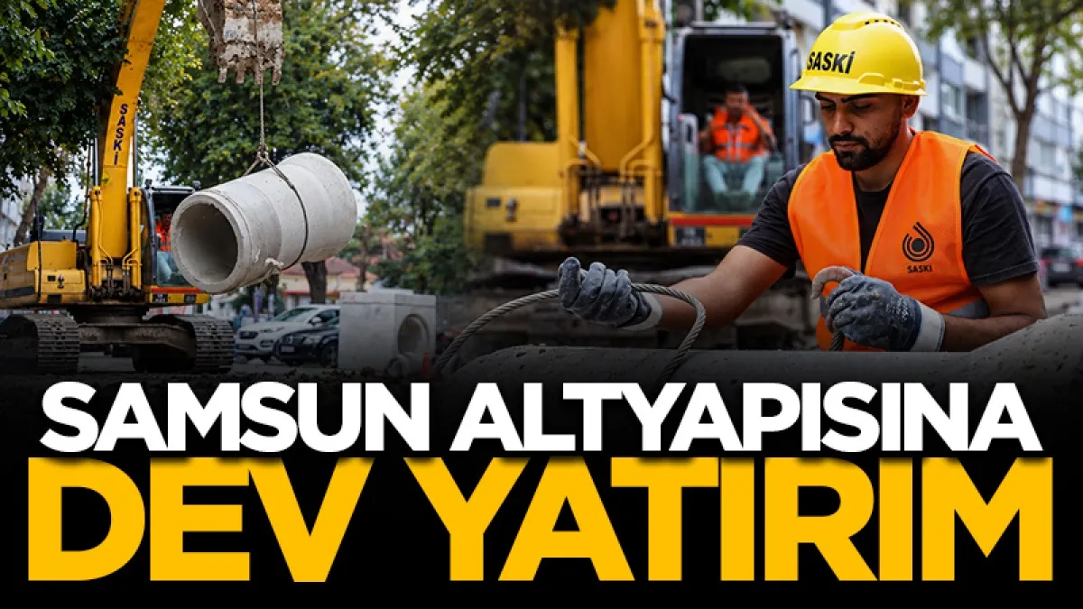 SASKİ'den İlkadım'da altyapı çalışması