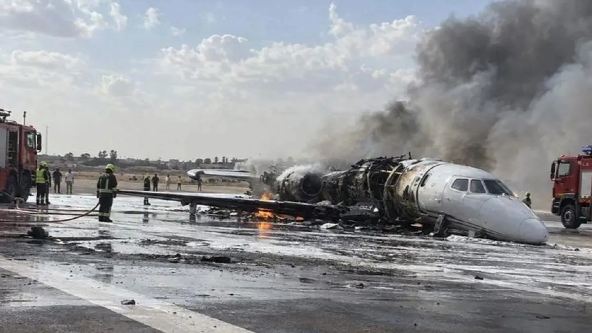 Son dakika: Hamdi Akın’a ait özel jet Libya’da kaza yaptı