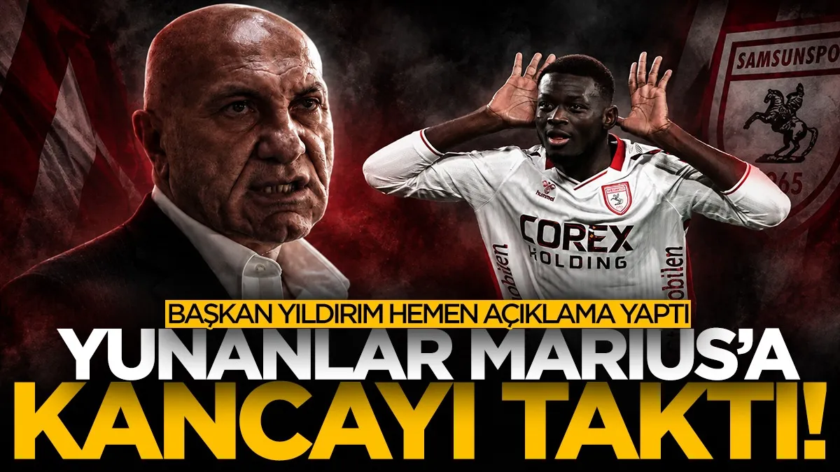 Yunan takımından Marius Mouandilmadji'ye kanca! Samsunspor Başkanı Yüksel Yıldırım'dan net cevap...