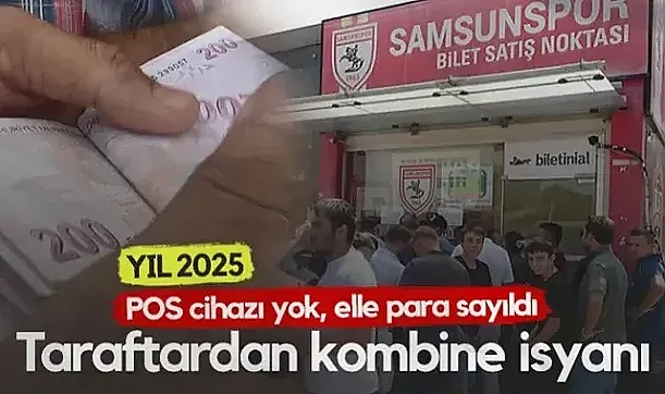 Samsunspor Taraftarından Kombine İsyanı! Yıl 2025: POS Cihazı Yok, Elle Para Sayıldı...