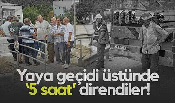 Samsun-Ankara Yolu'nda Protesto: Yaya Geçidi Üstünde 5 Saat Direndiler!