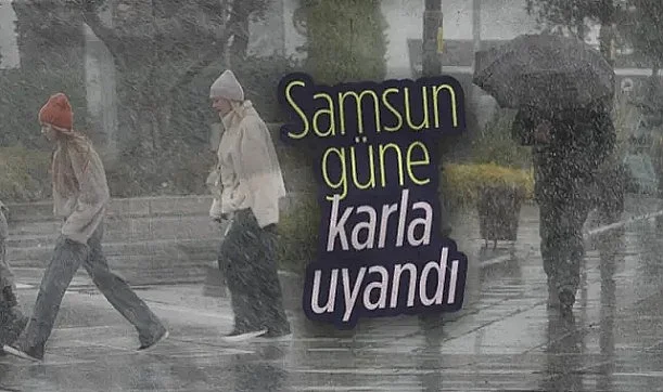 Samsun Güne Karla Uyandı: Şehir Merkezinde Kar Yağışı Etkili Oluyor!