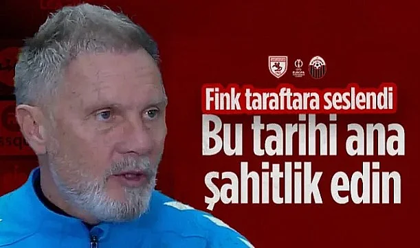 Samsunspor'da Fink Shkendija Maçı Öncesi Taraftara Seslendi: Bu Tarihi Ana Şahitlik Edin