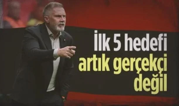 Samsunspor'da Fink'ten Dikkat Çeken Açıklama: İlk 5 Artık Gerçekçi Bir Hedef Değil