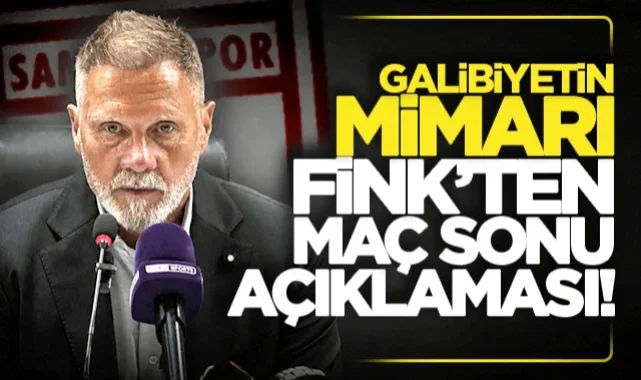 Samsunspor Teknik Direktörü Thorsten Fink: Bu takımla gurur duymalıyız