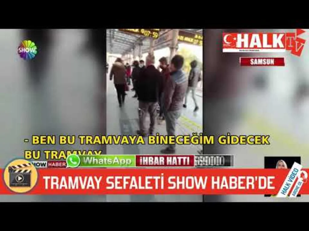 Samsun'da Tramvay sefaleti Show Haber'de