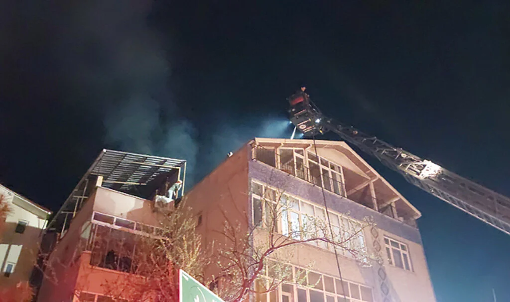 Samsun'da Baca Yangını Hasara Neden Oldu